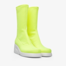 Camper Neon Yellow Ankle Boots Womens - Kaah Online Ireland | JWTRQ1874